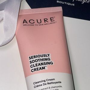 SOLD** Vegan 100% NEW ACURE Seriously Soothing, Cleansing Cream, 4 fl oz